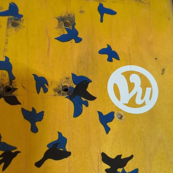 Vu Skateshop Baltimore Maryland Edgar Allen Poe Raven Skateboard Deck 8.75"x 33" - Picture 4 of 5